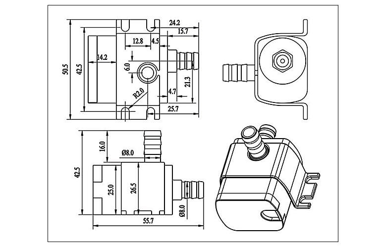 DC30A Dimensions