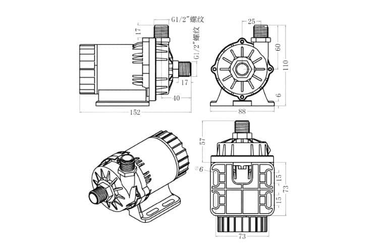 DC60E-dimensions