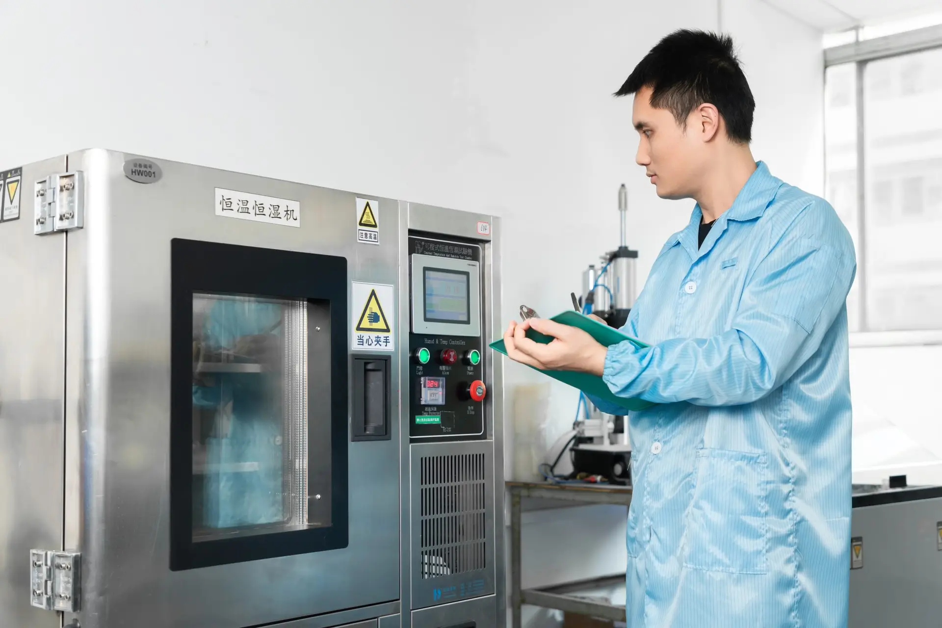 BLDC PUMP factory — quality control inspection station