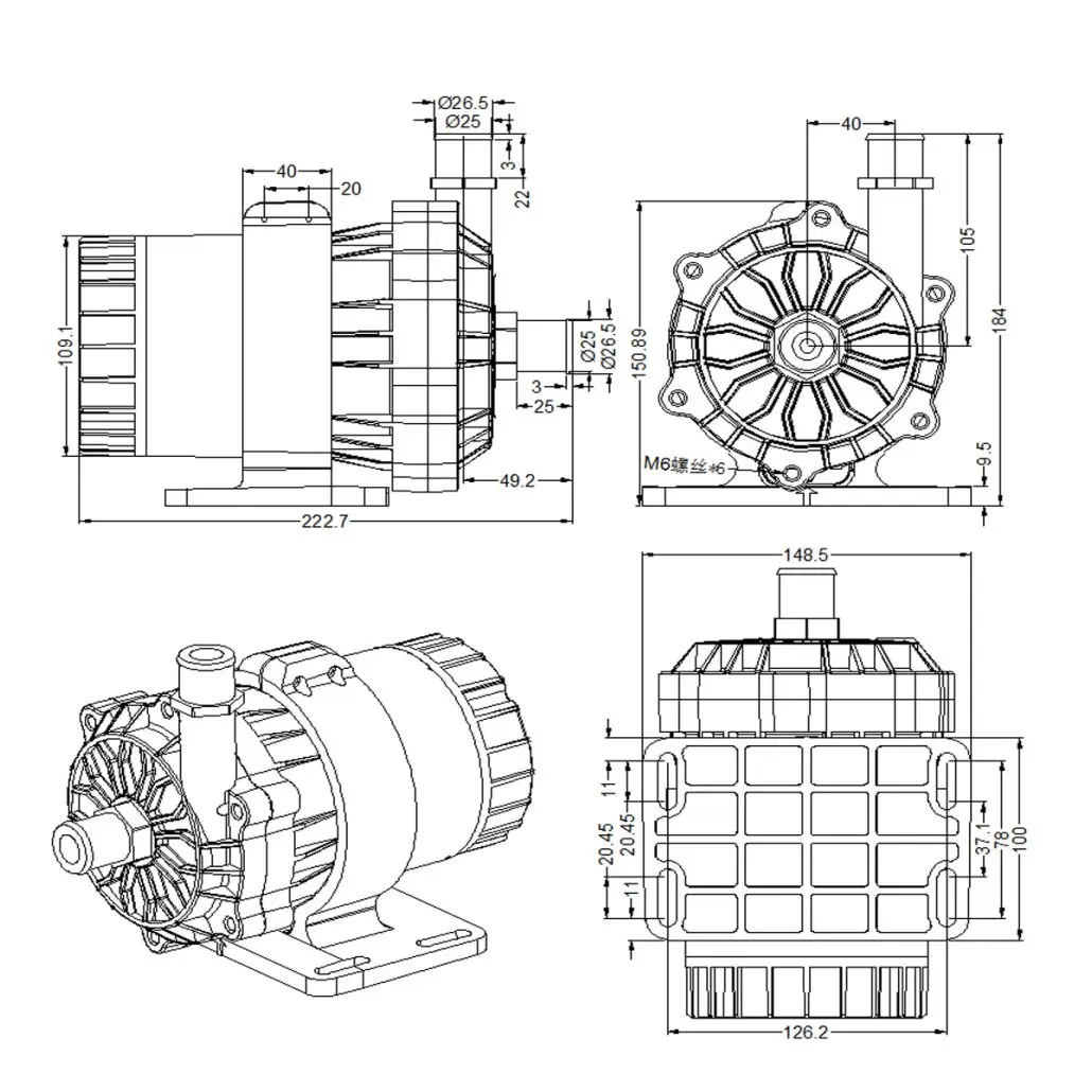 dc95a dimensions