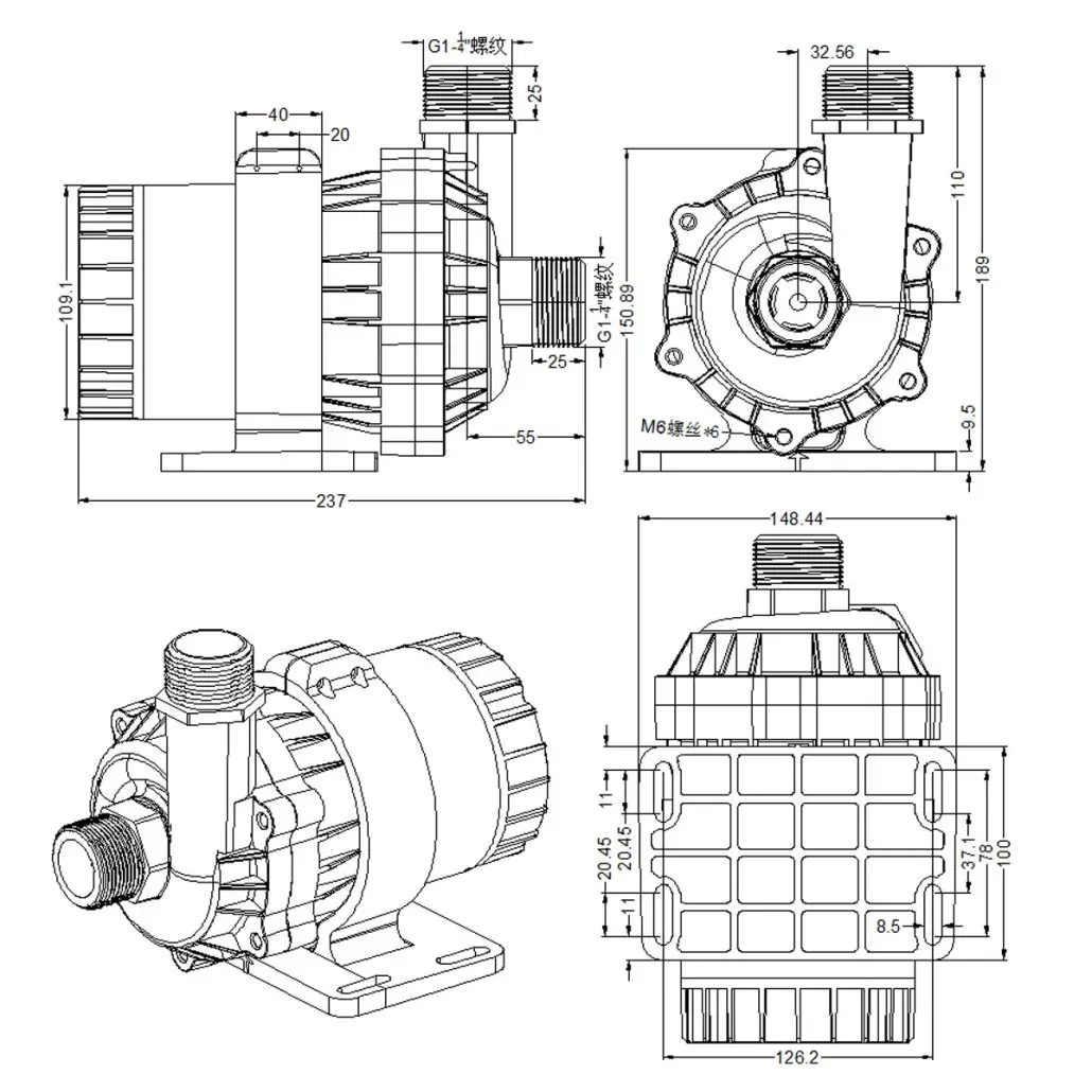 dc95g Abmessungen