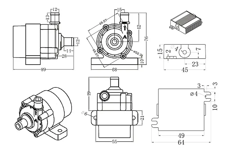 dc45a dimensions