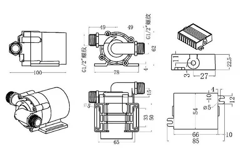 dc55f dimensions