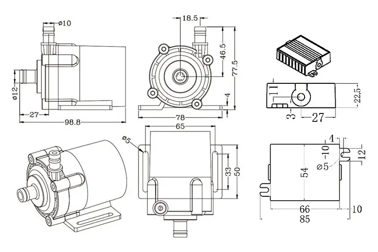 dc55i dimensions