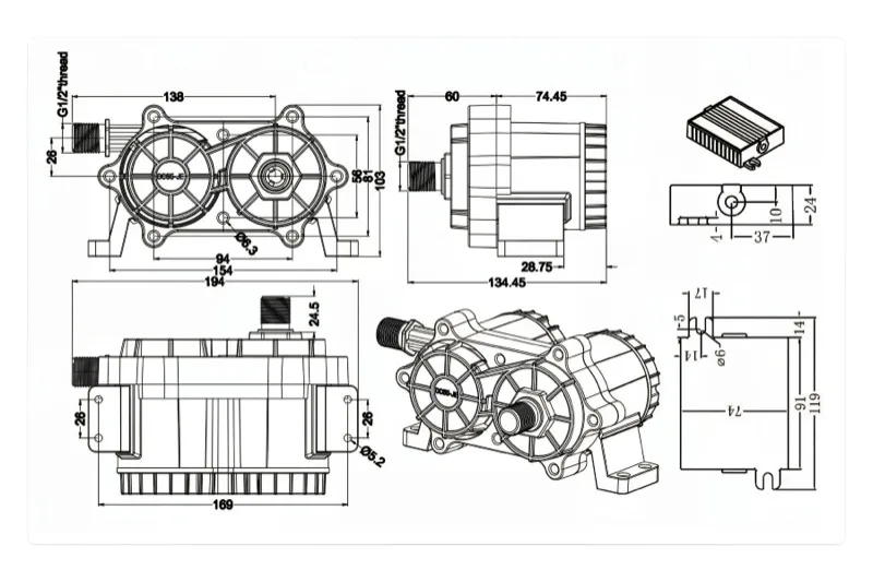 dc65je dimensions